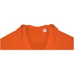 MPG115519 sudadera con capucha y cremallera completa para mujer naranja punto 50 algodon 50 polieste 4