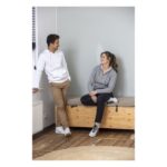 MPG115520 sudadera con capucha y cremallera completa para mujer azul punto 50 algodon 50 poliester 2 2