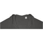 MPG115523 sudadera con capucha y cremallera completa para mujer gris punto 50 algodon 50 poliester 2 4