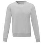 MPG115530 jersey de cuello redondo para hombre gris punto 50 algodon 50 poliester 240 gm2 2