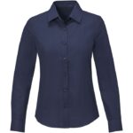 MPG115543 camisa de manga larga para mujer azul oxford 55 algodon 45 poliester 130 gm2 2