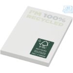 MPG115580 bloc de notas adhesivas de papel reciclado de 50 x 75mm blanco papel reciclado 80 gm2 cart 4