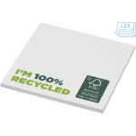 MPG115581 bloc de notas adhesivas de papel reciclado de 75 x 75mm blanco papel reciclado 80 gm2 cart 3