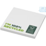 MPG115581 bloc de notas adhesivas de papel reciclado de 75 x 75mm blanco papel reciclado 80 gm2 cart 4