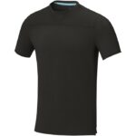 MPG115586 camiseta cool fit de manga corta para hombre en grs reciclado negro malla con un acabado c 1