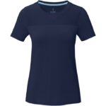 MPG115588 camiseta cool fit de manga corta para mujer en grs reciclado azul malla con un acabado coo 2