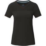 MPG115589 camiseta cool fit de manga corta para mujer en grs reciclado negro malla con un acabado co 2