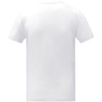 MPG115594 camiseta de manga corta y cuello en v para hombre blanco punto de jersey sencillo 100 algo 3