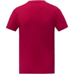 MPG115595 camiseta de manga corta y cuello en v para hombre rojo punto de jersey sencillo 100 algodo 3