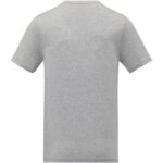 MPG115597 camiseta de manga corta y cuello en v para hombre gris punto de jersey sencillo 100 algodo 3