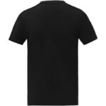 MPG115598 camiseta de manga corta y cuello en v para hombre negro punto de jersey sencillo 100 algod 3
