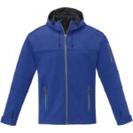 MPG115621 chaqueta softshell para hombre azul punto de jersey sencillo 90 poliester 10 elastano 360 2