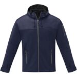 MPG115622 chaqueta softshell para hombre azul punto de jersey sencillo 90 poliester 10 elastano 360 2