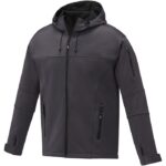 MPG115623 chaqueta softshell para hombre gris punto de jersey sencillo 90 poliester 10 elastano 360 1