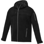 MPG115624 chaqueta softshell para hombre negro punto de jersey sencillo 90 poliester 10 elastano 360 1