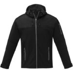 MPG115624 chaqueta softshell para hombre negro punto de jersey sencillo 90 poliester 10 elastano 360 2