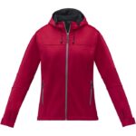 MPG115625 chaqueta softshell para mujer rojo punto de jersey sencillo 90 poliester 10 elastano 360 g 2