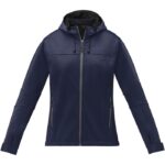 MPG115627 chaqueta softshell para mujer azul punto de jersey sencillo 90 poliester 10 elastano 360 g 2