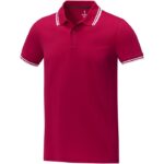 MPG115643 polo de manga corta con ribete para hombre rojo punto pique 100 algodon bci 200 gm2 1