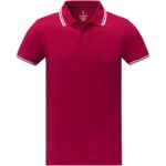 MPG115643 polo de manga corta con ribete para hombre rojo punto pique 100 algodon bci 200 gm2 2