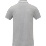 MPG115645 polo de manga corta con ribete para hombre gris punto pique 100 algodon bci 200 gm2 3