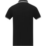 MPG115646 polo de manga corta con ribete para hombre negro punto pique 100 algodon bci 200 gm2 3