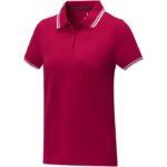 MPG115648 polo de manga corta con ribete para mujer rojo punto pique 100 algodon bci 200 gm2 1