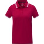 MPG115648 polo de manga corta con ribete para mujer rojo punto pique 100 algodon bci 200 gm2 2