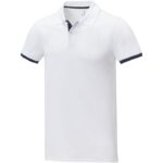 MPG115652 polo de manga corta de dos tonos para hombre blanco punto pique 100 algodon bci 200 gm2 1