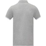 MPG115655 polo de manga corta de dos tonos para hombre gris punto pique 100 algodon bci 200 gm2 3