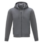 MPG115671 chaqueta hibrida para hombre gris tejido dull cire de poliester 380t 100 nylon 38 gm2 cont 4