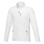 MPG115680 chaqueta polar con cremallera entera reciclada grs para hombre blanco microforro 100 polie 1