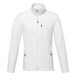 MPG115680 chaqueta polar con cremallera entera reciclada grs para hombre blanco microforro 100 polie 4