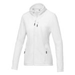 MPG115685 chaqueta polar con cremallera entera reciclada grs para mujer blanco microforro 100 polies 1