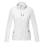 MPG115685 chaqueta polar con cremallera entera reciclada grs para mujer blanco microforro 100 polies 4