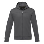 MPG115691 chaqueta de punto con cremallera entera de alto rendimiento para hombre gris punto 70 poli 4