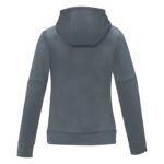 MPG115702 sudadera anorak con capucha con media cremallera para mujer gris punto 85 poliester 15 so 5
