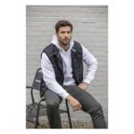 MPG115750 chaleco aislante de material reciclado grs para hombre gris tejido dull cire de poliester 3