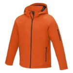 MPG115756 chaqueta softshell acolchada para hombre naranja tejido de estiramiento mecanico 100 polie 1