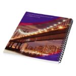 MPG115770 cuaderno con espiral a4 con cubierta trasera impresa negro 70 papel 30 carton 5