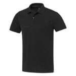 MPG115778 polo de manga corta unisex con material reciclado aware negro punto pique 50 algodon recic 1