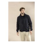 MPG115782 sudadera unisex con cremallera completa de material reciclado aware negro punto 50 algodo 3