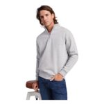 MPG115786 sudadera con media cremallera gris punto 50 algodon 50 poliester 280 gm2 2