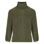 MPG115814 chaqueta de forro polar con cremallera completa para hombre verde forro 100 poliester 300 1