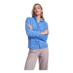 MPG115820 chaqueta de forro polar con cremallera completa para mujer azul forro 100 poliester 300 gm 2