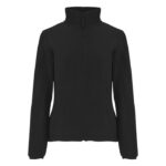 MPG115823 chaqueta de forro polar con cremallera completa para mujer negro forro 100 poliester 300 g 1