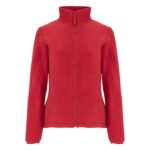 MPG115826 chaqueta de forro polar con cremallera completa para mujer rojo forro 100 poliester 300 gm 1