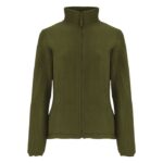 MPG115830 chaqueta de forro polar con cremallera completa para mujer verde forro 100 poliester 300 g 1