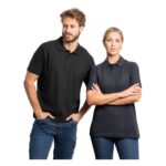 MPG115848 polo unisex de manga corta azul punto pique 100 algodon 180 gm2 3