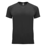 MPG115862 camiseta deportiva de manga corta para hombre negro punto entrelazado 100 poliester 135 gm 1